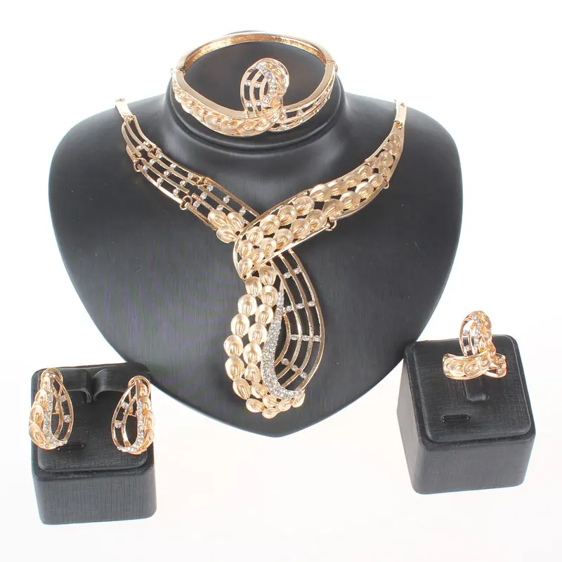 Женский Свадебный комплект из колье серёг и кольца|african beads jewelry set|beaded setjewelry sets |