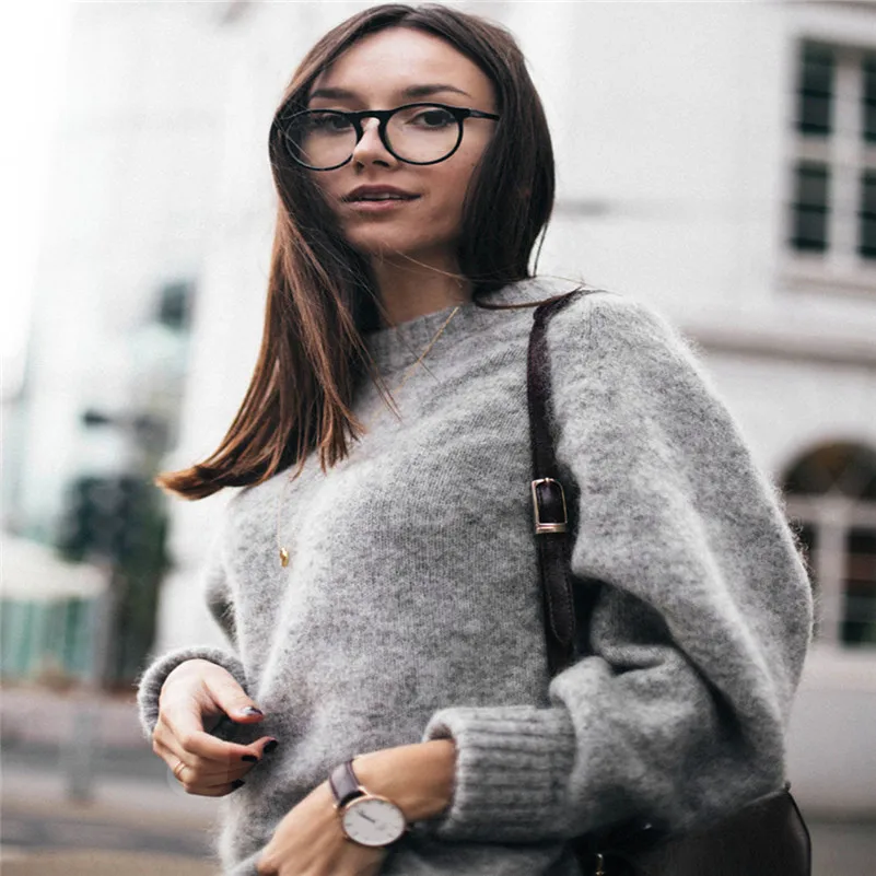 Женский свитер свободный с длинным рукавом | Женская одежда