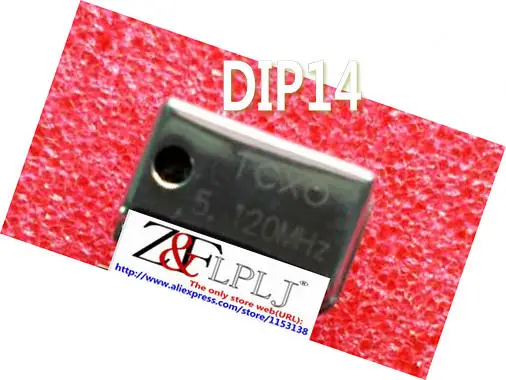 Кварцевый генератор TCXO 5 12 МГц 120 TCXO5.12MHZ / DIP14 & DIP8(2 размера) новый