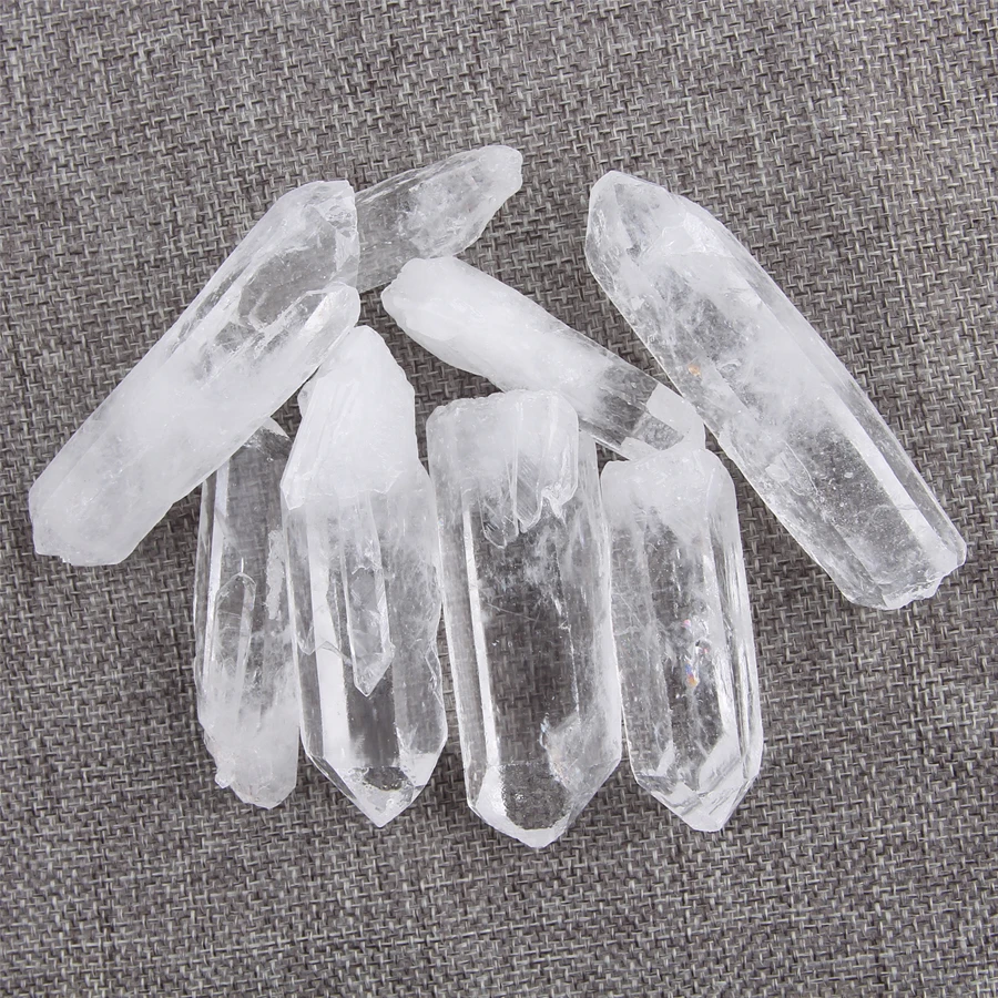 

10g to 100g Tibet Natural Clear Crystal White Quartz Cluster Points pillar column Terminated Wand Specimen Healing Reiki mineral