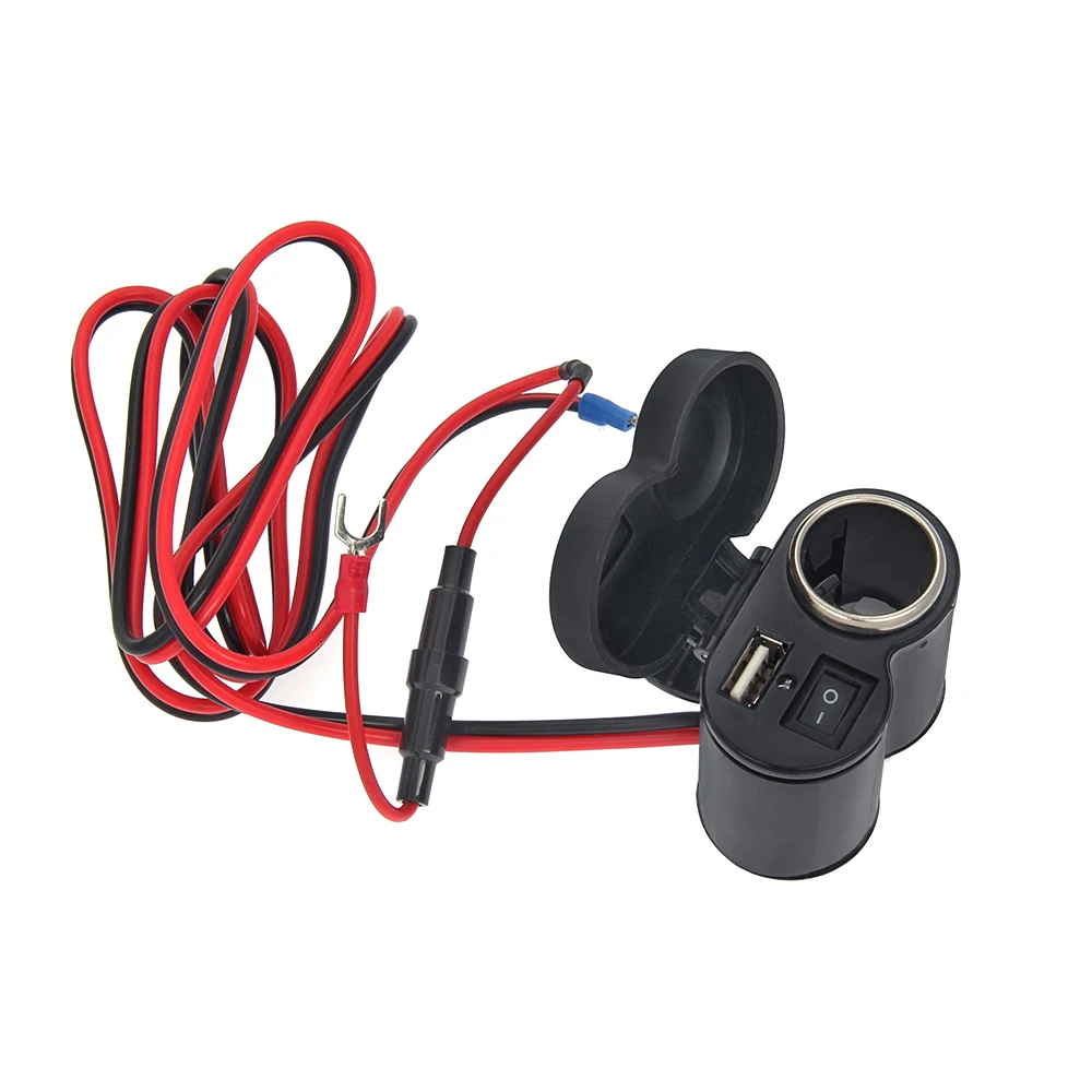 12V 24v Автомобиль Мотоцикл Велосипед Водонепроницаемый прикуриватель USB Мощность