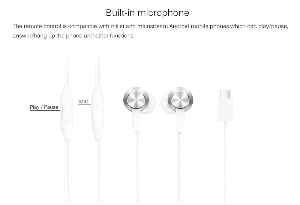Крепление для спортивной камеры Xiao mi Piston 3 наушники Тип usb-C mi Piston Fresh Edition наушники гарнитура с mi c для Xiaomi mi 6/8 huawei наушники