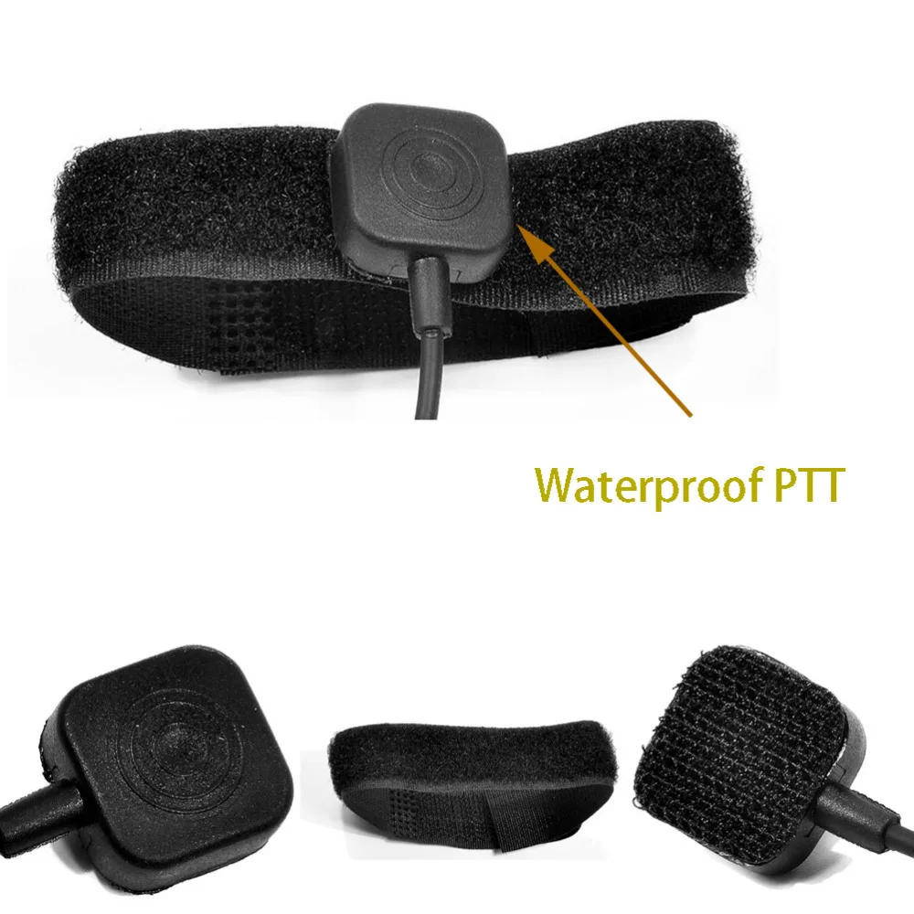 Водонепроницаемая PTT гарнитура Walkie Talkie мотоциклетный шлем микрофон для Kenwood Retevis