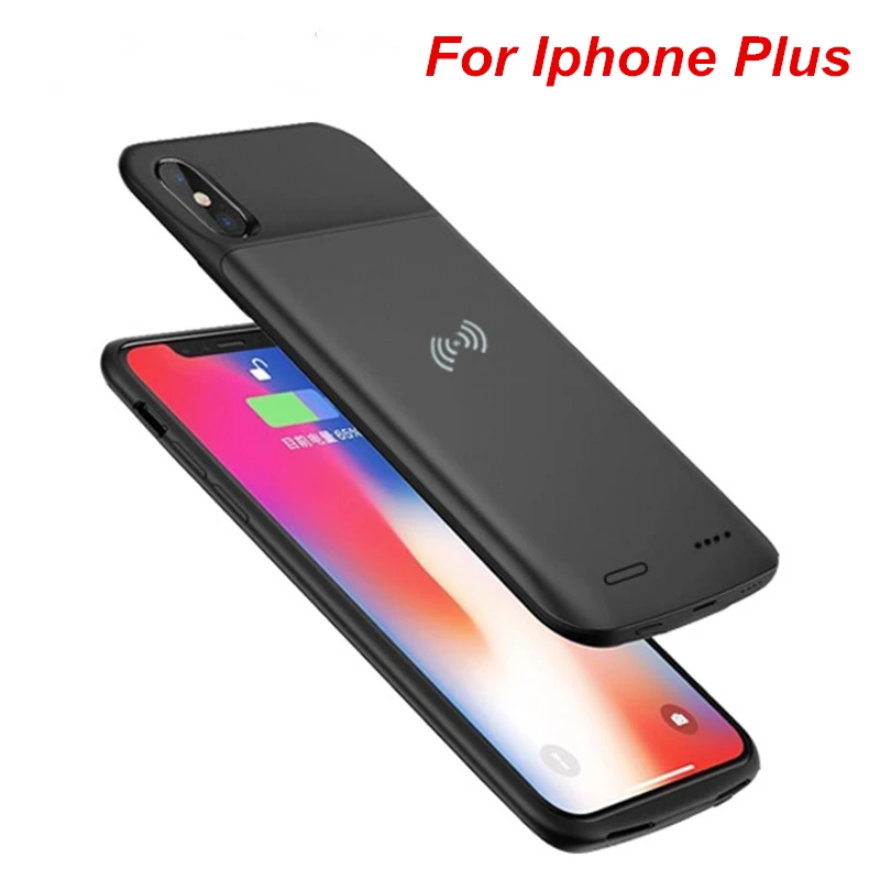 Для iphone 6s Plus чехол для батареи 3000 мАч Беспроводная зарядка смарт банк питания 6 7 8
