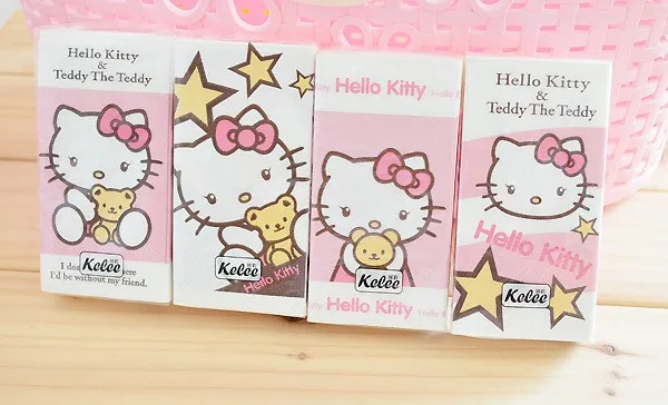 Креативный мультфильм милый новинка мода мягкий Hello Cat бумага дамы девушки одноразовый носовой платок Салфетка AV