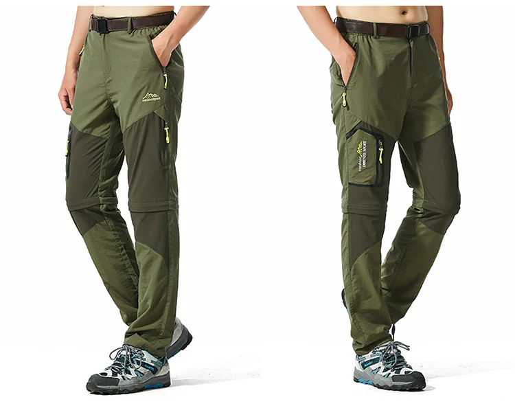 ReFire gear новые быстросохнущие Съемные мужские штаны карманы дышащие ветрозащитные брюки водонепроницаемые съемные походные брюки