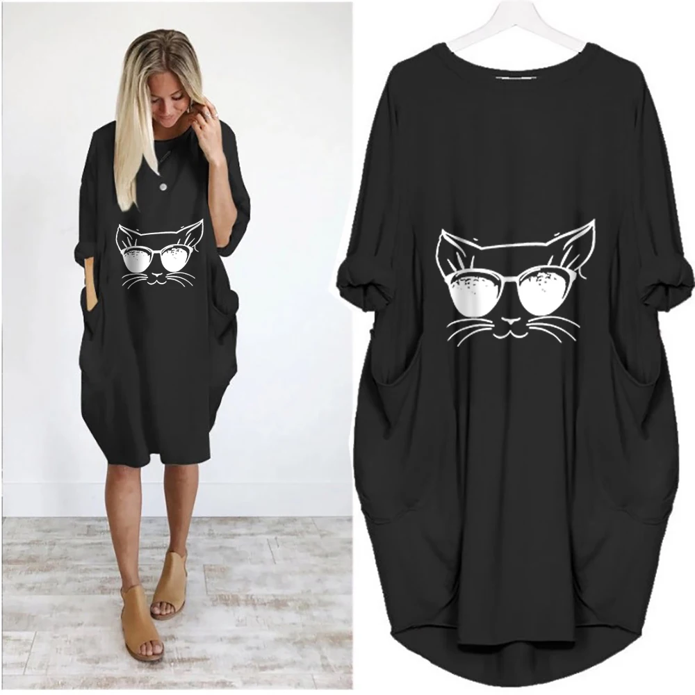 Модное летнее женское платье с леопардовым принтом размер по колено круглым