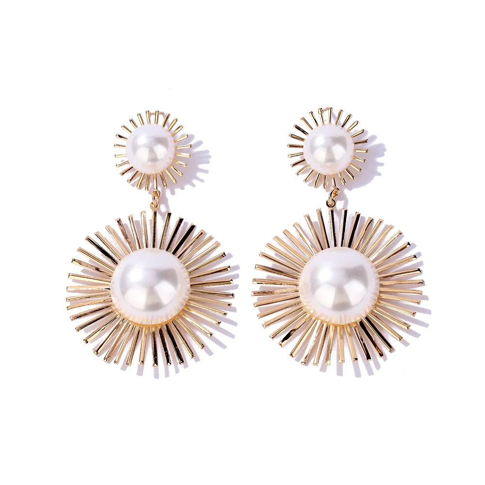 Женские серьги HEBEHERA с волнистыми краями цветком от солнца для вечеринки 2019 |