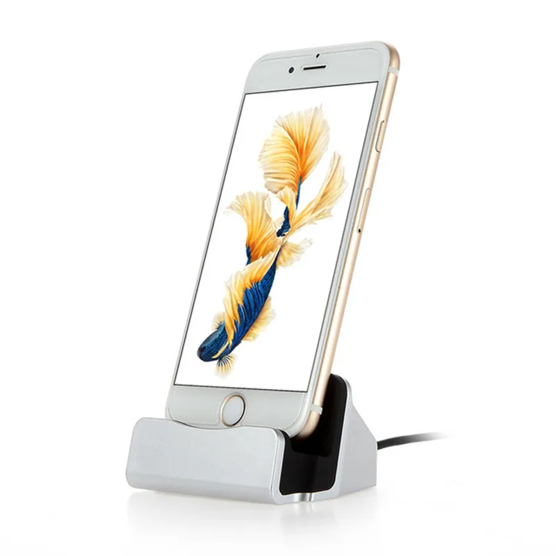 Настольная зарядная док-станция 8 Pin USB для iPhone XS Max XR 7 Plus подставка Док-станция X 6 6S