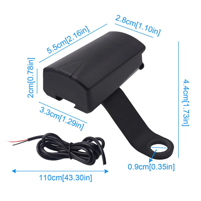 Зарядное устройство kongyide для мотоцикла 5 В/1 2 А водонепроницаемый USB GPS сотовых