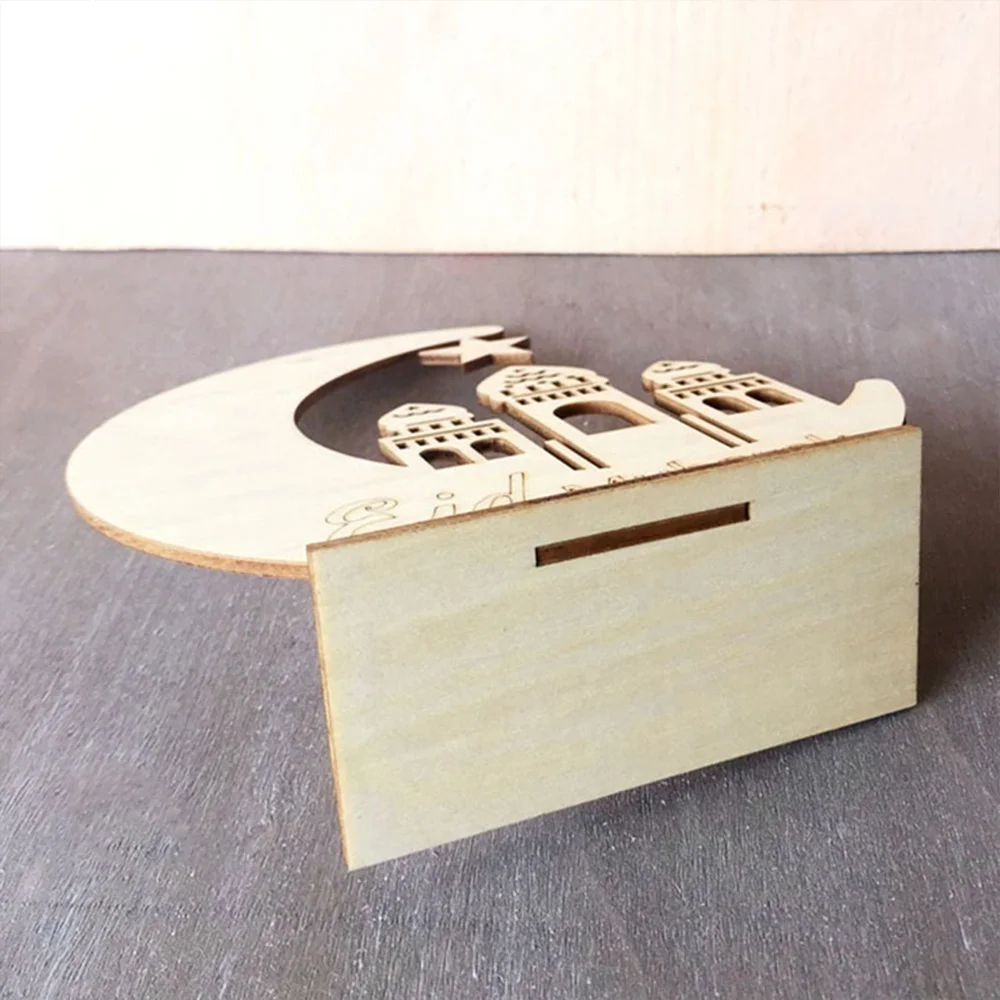 Рамадан деревянный Eid лампа СВЕТОДИОДНЫЙ Tealight фестиваль Набор для изготовления