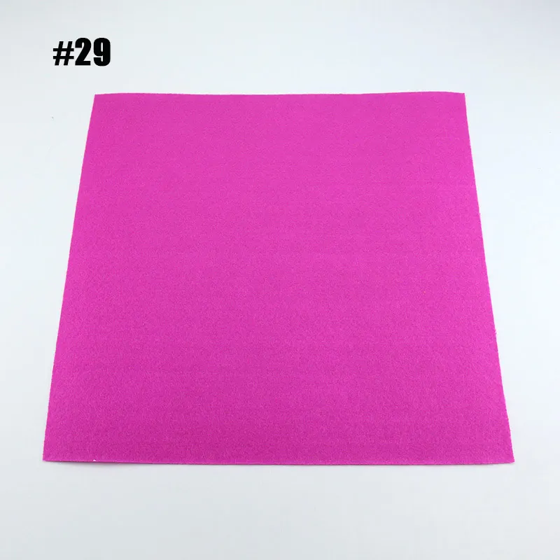 1 Sheet 30X30 см фетровая ткань 40 цветов на выбор Нетканая рукоделие DIY шитье ручная работа 1 мм Think Feltro Colth 1 лист/упаковка - Цвет: 1 Sheet