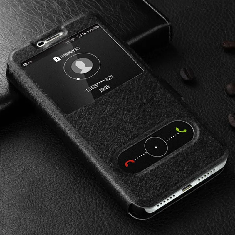 Чехол для LG X POWER 2 5 дюймов с окошком быстрого просмотра откидной из искусственной