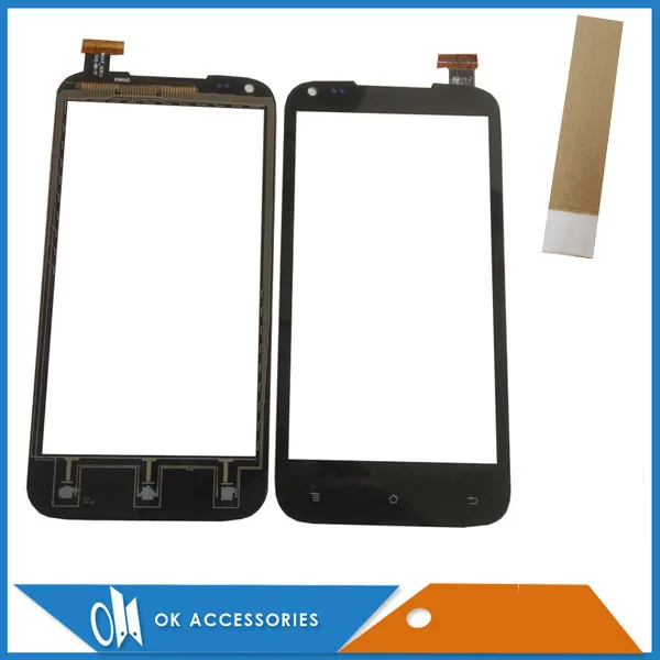 

Высокое качество черный цвет для Amoi N820 N821 N828 сенсорный экран дигитайзер стеклянная панель с клейкой лентой 1 шт./лот