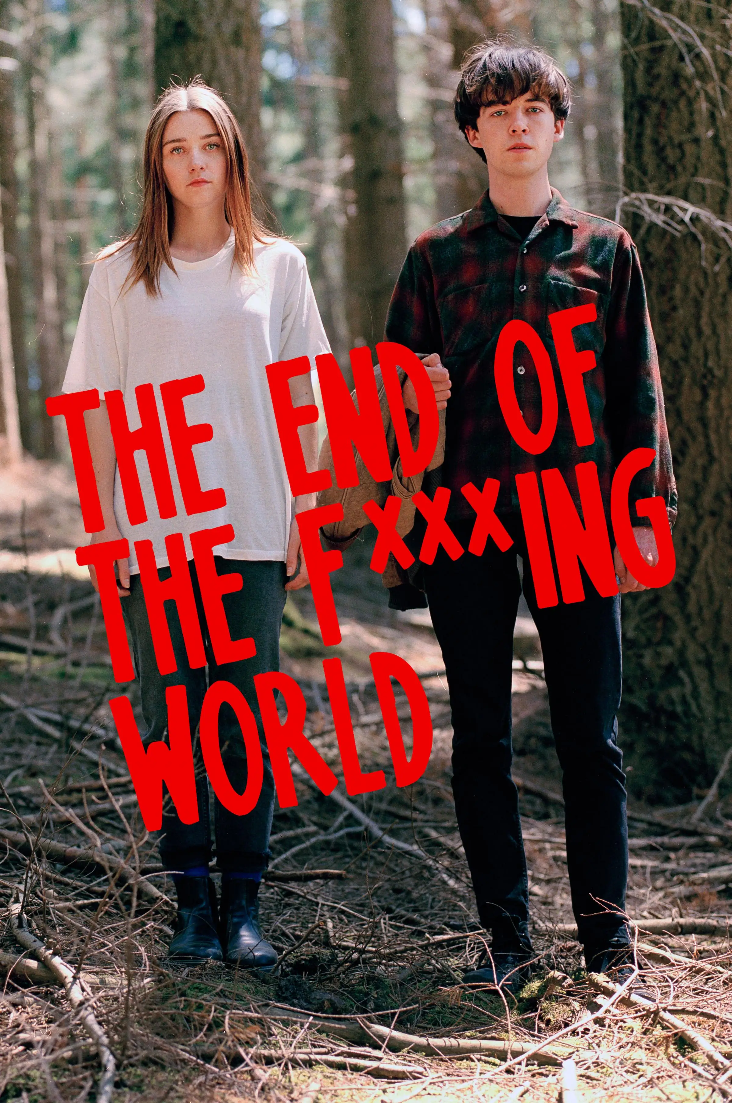 Woods The End of the F *** ing World Season 1 ТВ ретро ВИНТАЖНЫЙ ПЛАКАТ холст настенная наклейка
