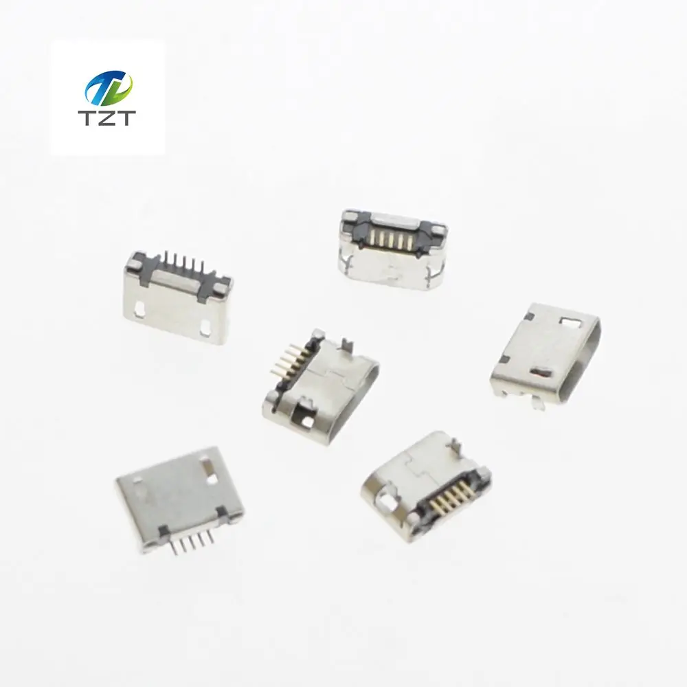 50 шт. Micro USB 5P 5 контактный разъем хвостовой для зарядки DIP|dip socket|jack micro usbjack usb |