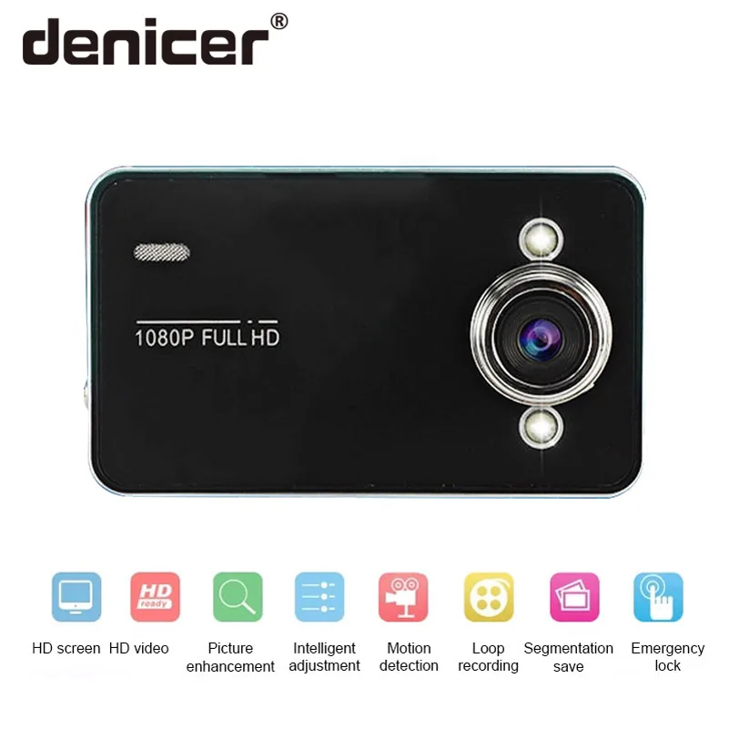 Denicer Автомобильный видеорегистратор 1080P Full HD 2 4 дюйма экран ночного видения 140