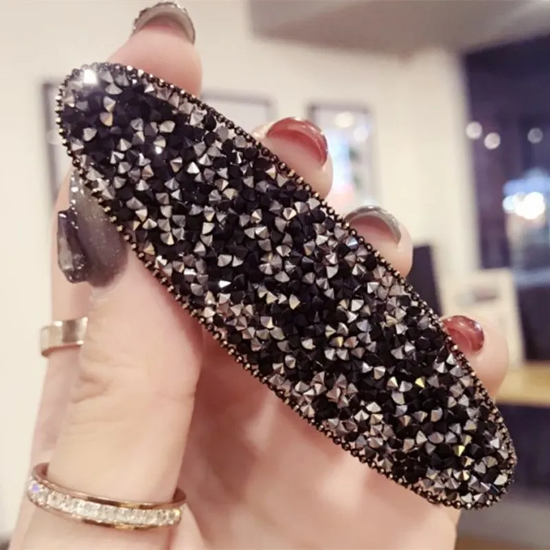 Высококачественные аксессуары для волос женские Стразы супер флэш Овальный