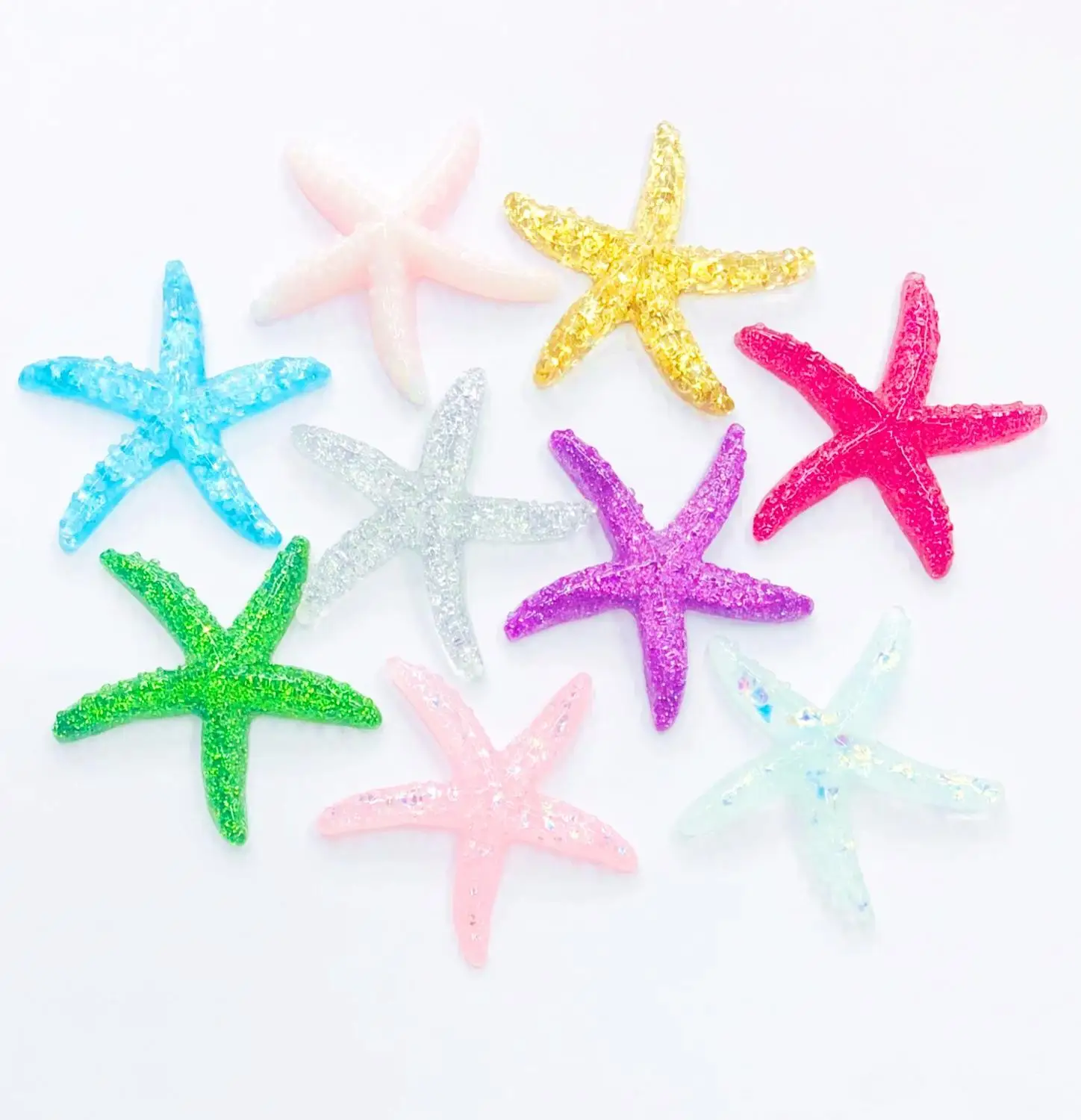 

8Pcs Slime Charms Starfish Filler For Clear/Fluffy Mud Box Popular Children Toys Kids Slime DIY Kit Accessories Modeling Clay