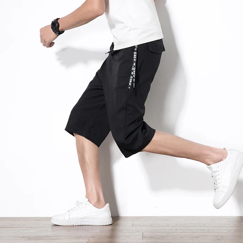 

Summer Casual Shorts Board Shorts WaterProof Solid Elastic Waist Beach Shorts Cotton Casual Male Shorts Homme