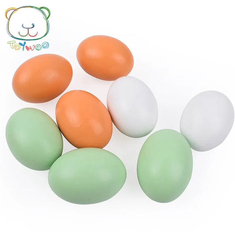 [Toy Woo] Деревянные игрушки для детей имитационное яйцо группа каракули пасхальное