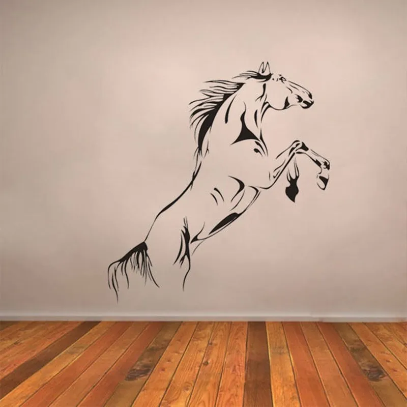 Наклейки на стену Прыгающая лошадь 40 х90 см | Дом и сад