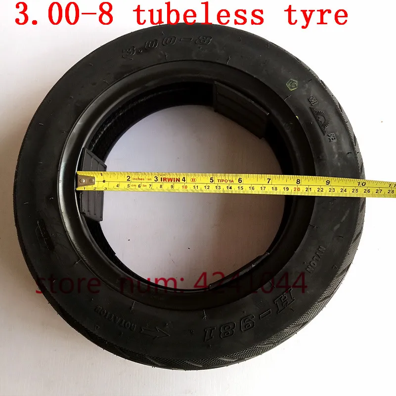 

3.00-8 Scooter Tubeless Tire 300-8 Vacuum tyre for Gas and Electric Scooters Warehouse Vehicles Mini Motorcycle Moped 8" Rim