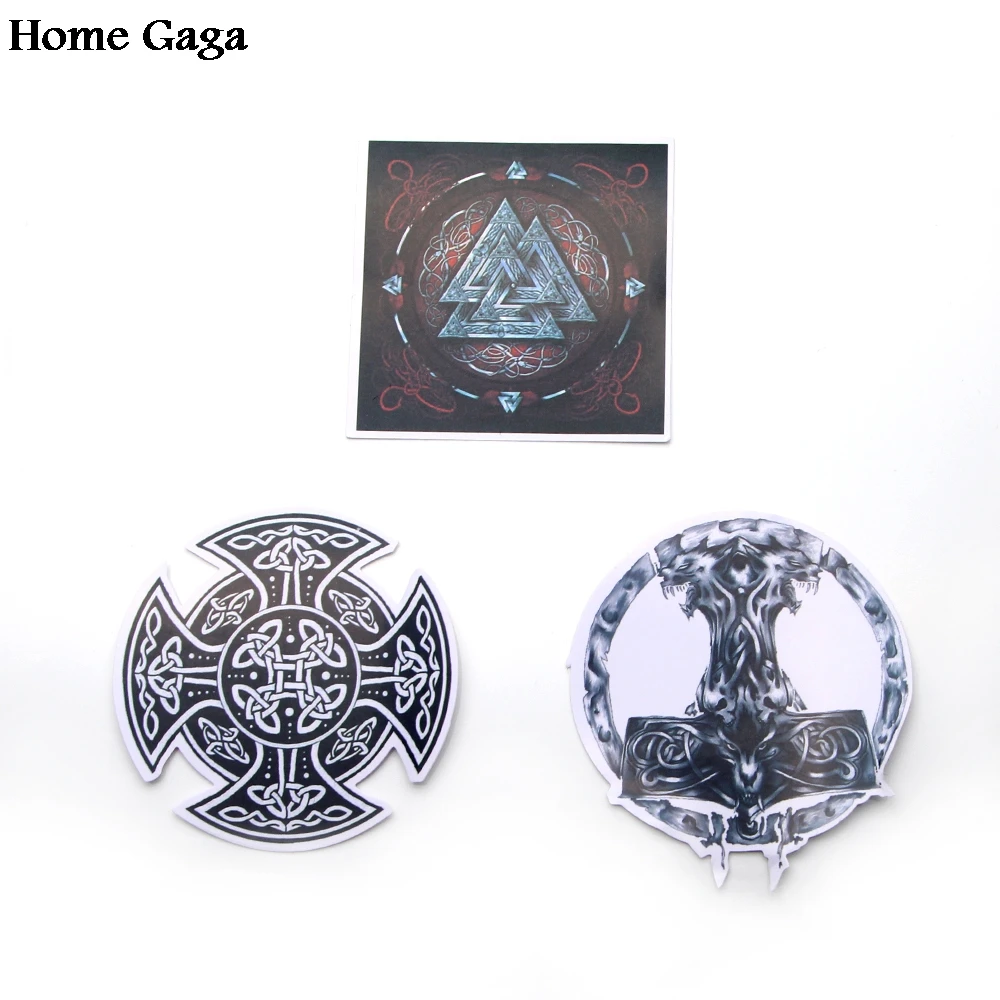 Homegaga 14 шт./компл. Викинги Наклейки для ноутбука скейтборд украшения дома стайлинга автомобилей виниловые наклейки Doodle Cool "сделай сам" работает D0879