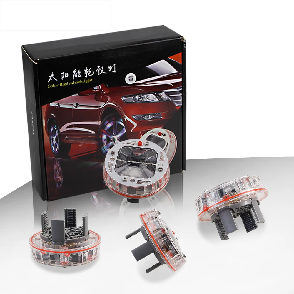 LEADTOPS Универсальная автомобильная лампа RGB Hulb, автомобильная лампа на солнечных батареях, яркий мигающий колесный светильник, лампа для автомобиля CJ