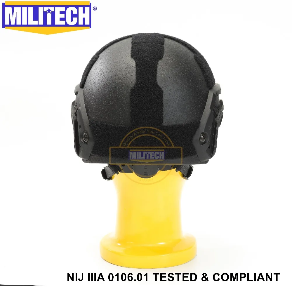 Пуленепробиваемый арамидный баллистический шлем с сертификатом ISO MILITECH BK NIJ Level