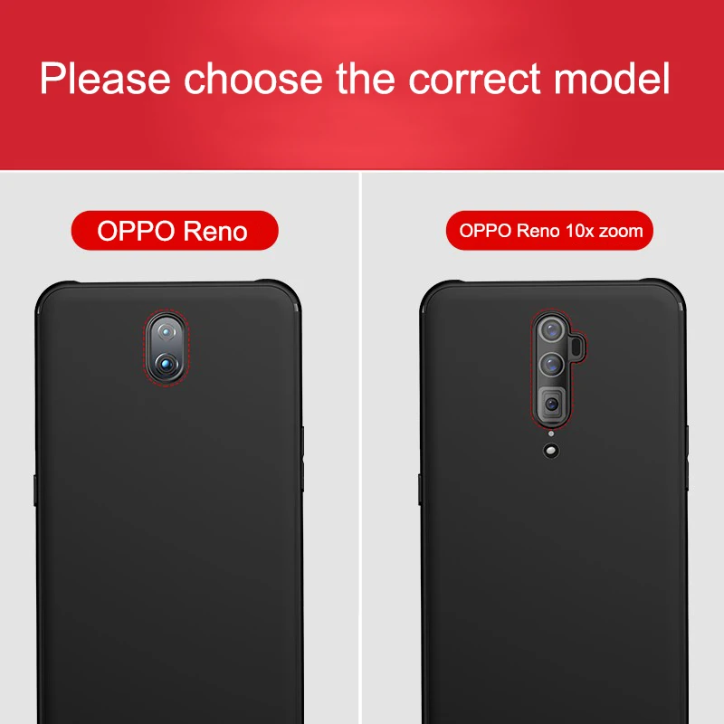 Чехол MUCHI для OPPO Reno 10x ZOOM простой тонкий матовый Мягкий силиконовый чехол 5G 2019 |