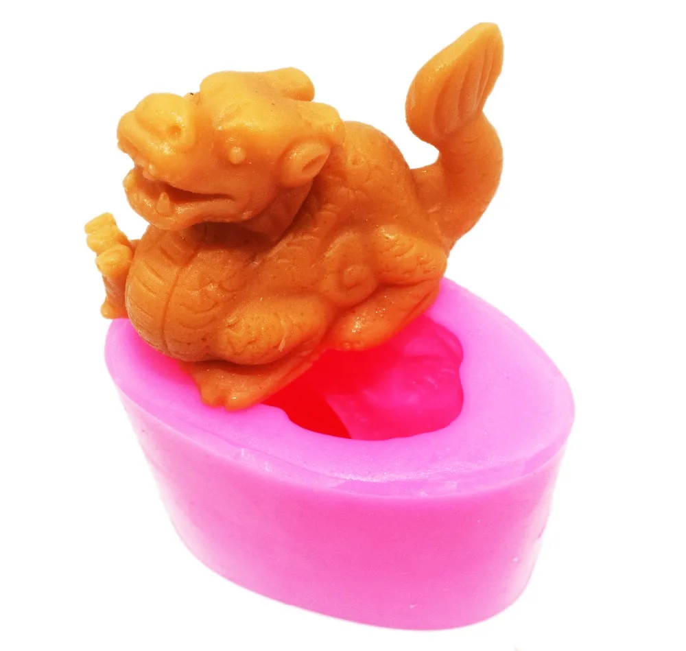 Дракон силиконовые формы мыла DIY ручной работы ремесло 3d формы мыла S187