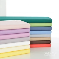 245cm x 50cm solid color twill cotton garment bedding fabric plain multicolor white pink optional cloth 280gm