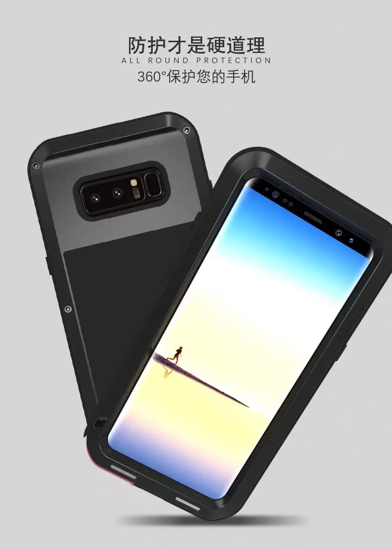 Любовь Мэй жизнь Водонепроницаемость металлический корпус для SAMSUNG Galaxy S6 S7 Edge Plus S8 S9 S10 плюс Примечание 8 9 A6 A8 A9s плюс