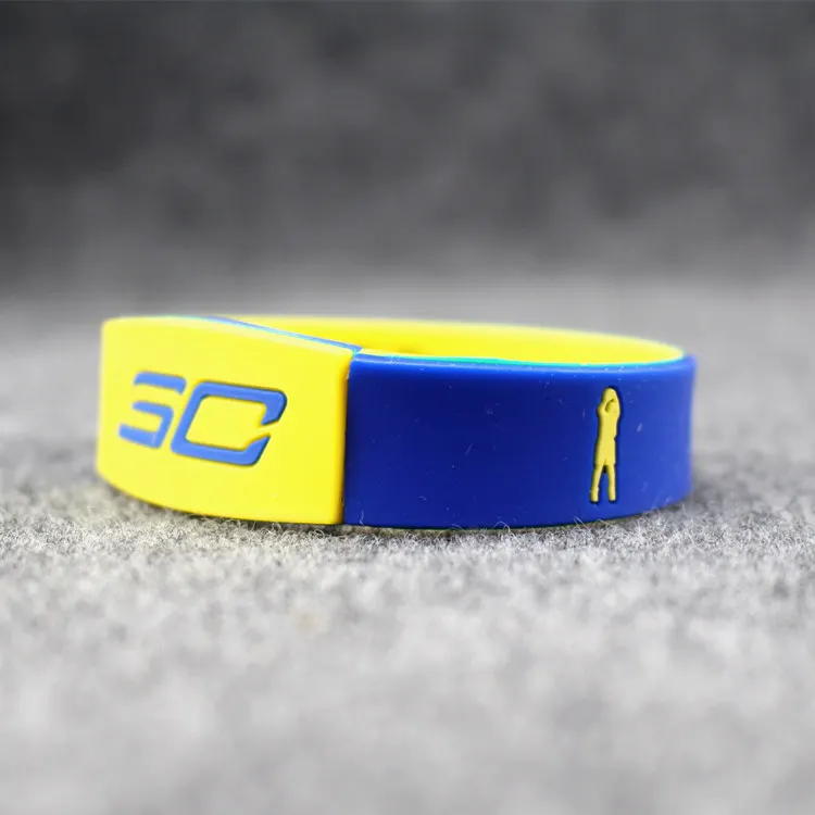 2018 Newest Silicone Basketball Stars Curry Bracelets Sport Energy Bracelet Metal Buckle Balance Wristband Power Luminous Bangle | Украшения