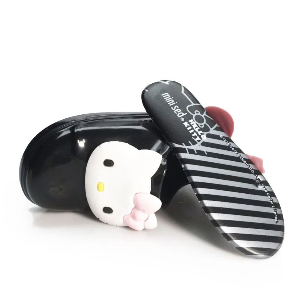 Mini Melissa2019 новые сандалии с Микки Маусом для девочек Прозрачные Сандалии Детская пляжная обувь для девочек Минни Мелисса мягкие конфеты обувь SH19010