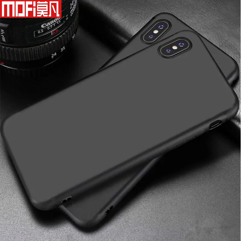 XS Max Case For iPhone XR Cover PC Hard Back Mofi for X cover Soild Color Pure Black Red |