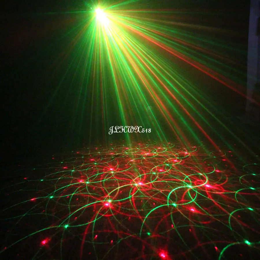 ESHINY Mini R & G 4 лазерные узоры проектор клубный бар танцевальный диско домашний кофе