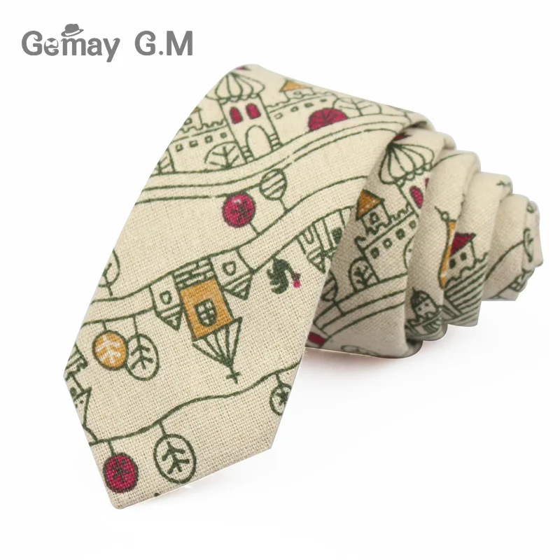 Fashion Mens Neck Tie Linen Skinny for Men Wedding Party Print Neckties Casual Retro Neckwear Star Female Cartoon Ties|skinny tie|mens neck tieneck