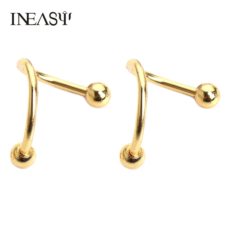 2 шт. серьги-гвоздики из нержавеющей стали для пирсинга носа | Украшения и