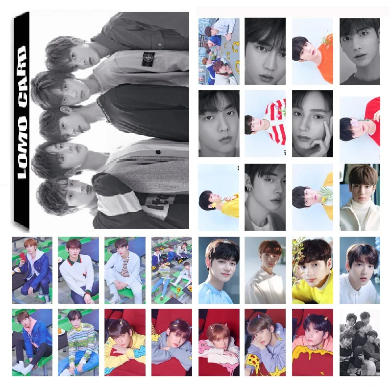 Распродажа 30 шт./компл. KPOP TXT TOGETHER Boys Team Album CROWN Photo Card PVC Cards самодельные LOMO