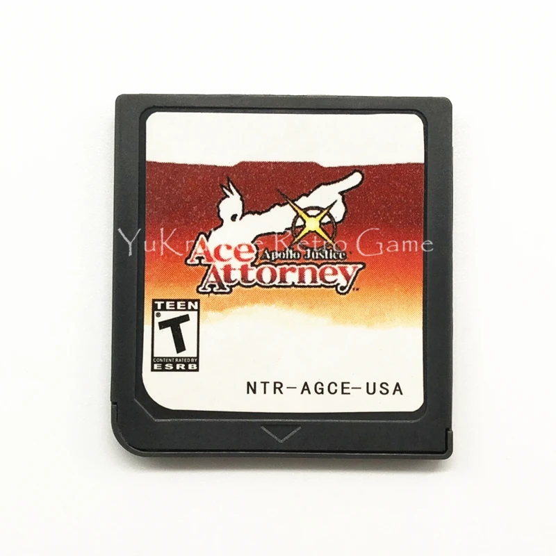 Apollo Justice Ace attorn аксессуары для видеоигр картридж карты для DS/3DS/2DS консоли США Версия