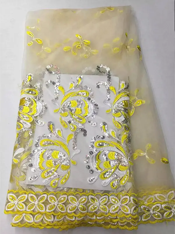 (5yd/lot) KGN47 с блестками Африканская Чистая ткань Шнурка На продажу Французский тюль