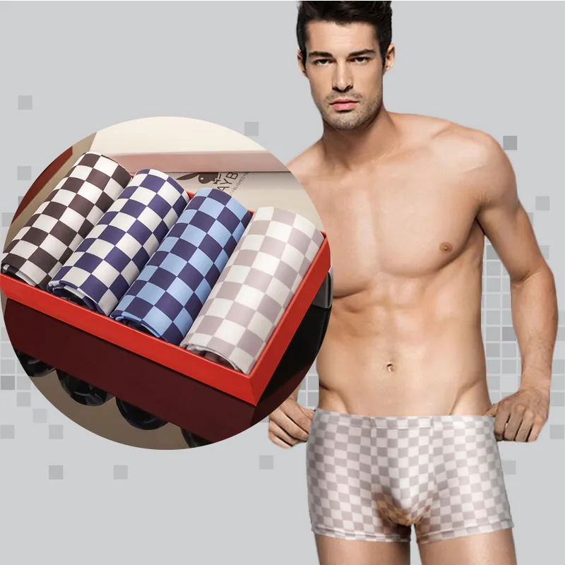 2019 Новое Брендовое нижнее белье трусы боксеры хлопковые Cueca мужские шорты с