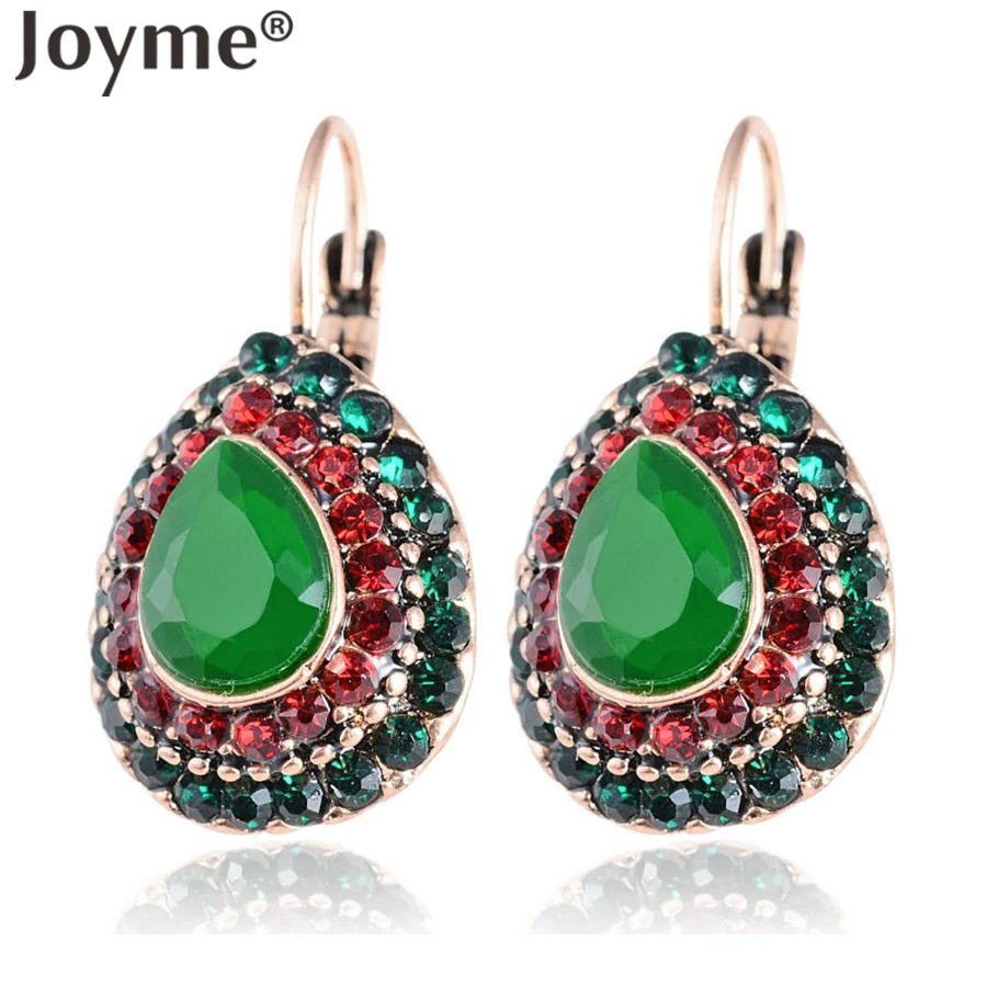 Индийская бижутерия винтажные аксессуары золотистые серьги женские клипсы