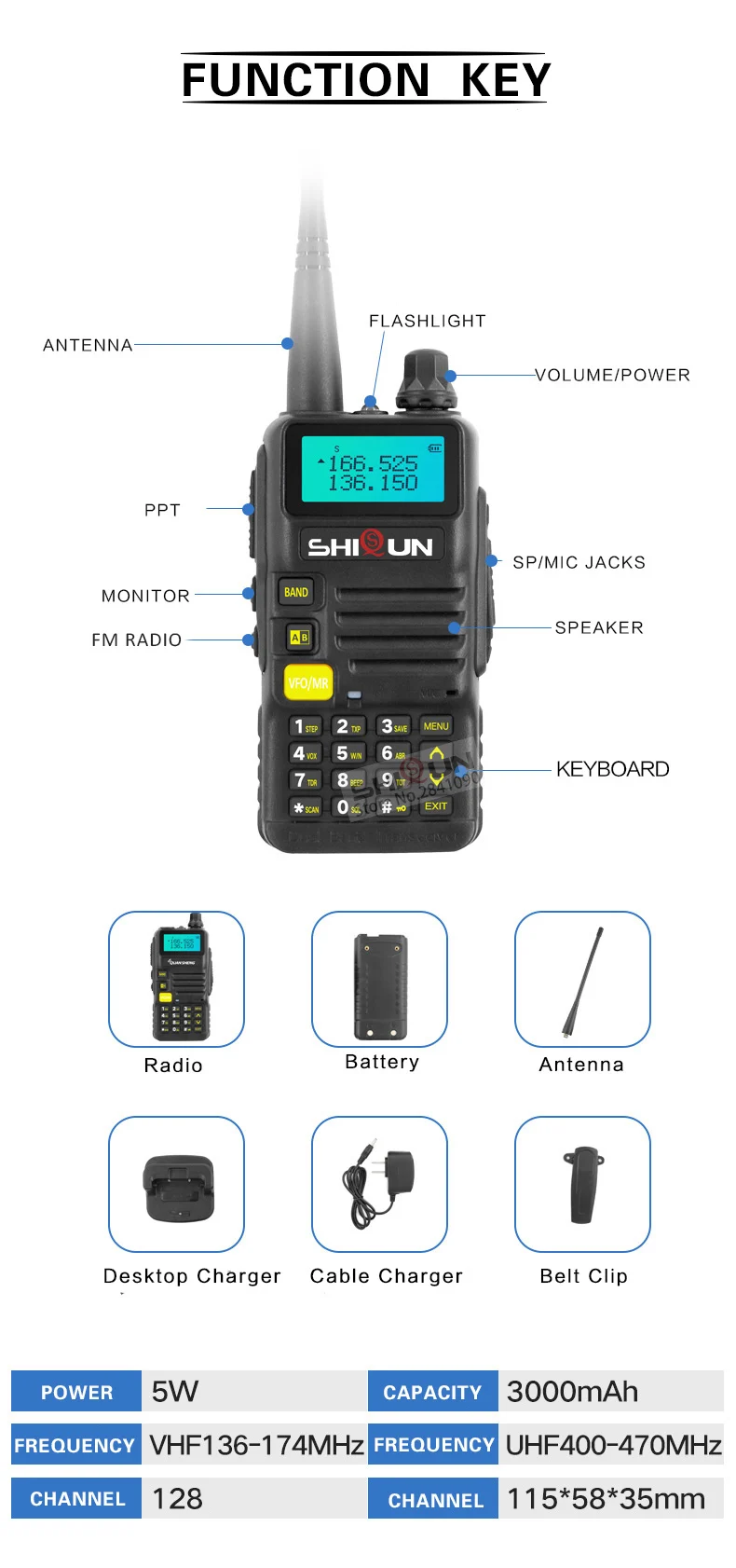 Ham радио для охоты SQ-UV25 двухдиапазонный 5W VHF UHF иди и болтай Walkie Talkie “иди и обновление Baofeng UV-82 УФ 5R UV-5R иди и болтай Walkie Talkie S UV-R50 R50-2