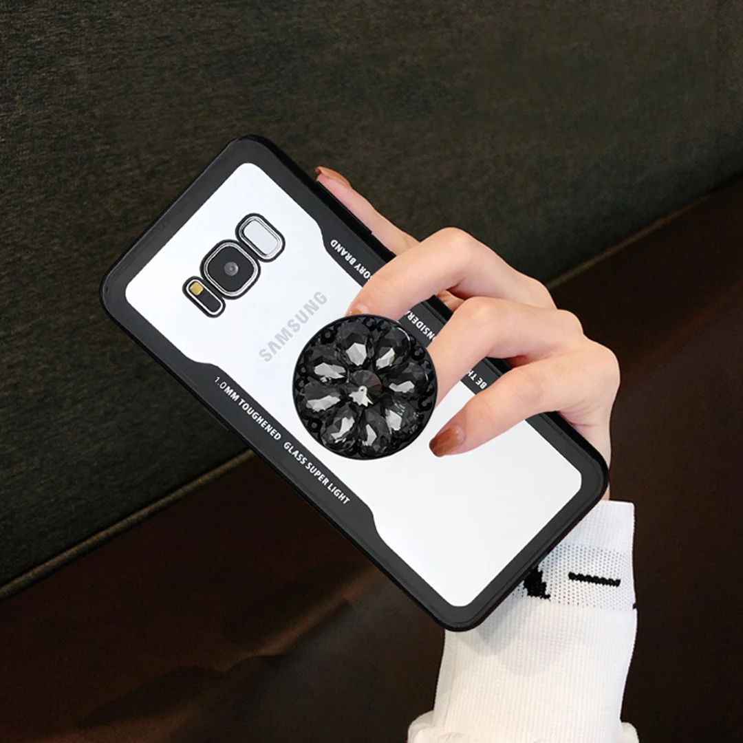IMIDO Модный чехол для телефона с алмазной подушкой безопасности samsung Galaxy Note 8 S9 S8 Plus
