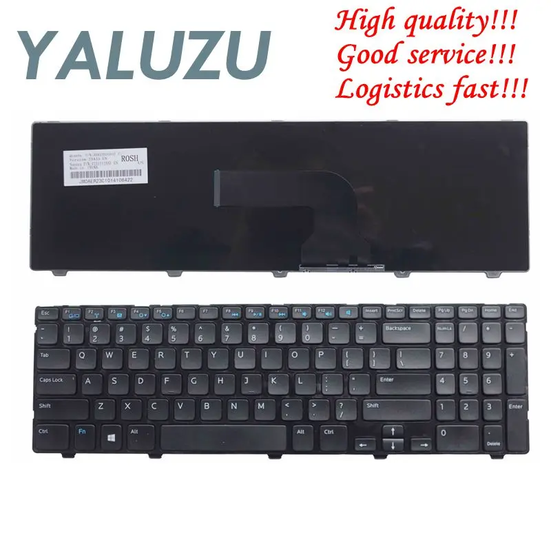 Новая клавиатура США для DELL Inspiron 15 3521 15R 5521 черная английская ноутбука с