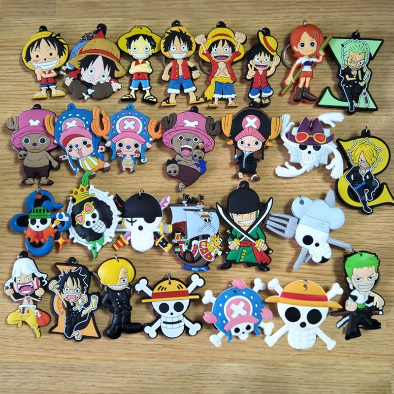 Экшн фигурка Luffy Zoro из японского аниме цельный ПВХ брелок для ключей Минифигурка