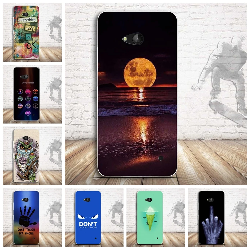 Роскошный чехол для Nokia 640 с объемным рельефным принтом мягкий накладка из ТПУ